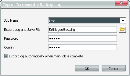 Log Export Setting