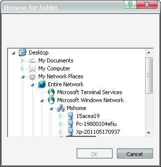 Select Network Path